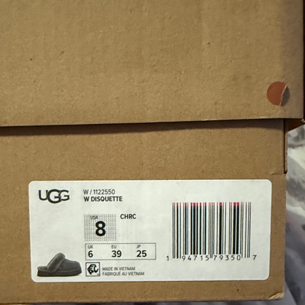 UGG Disquette Slippers - Charcoal